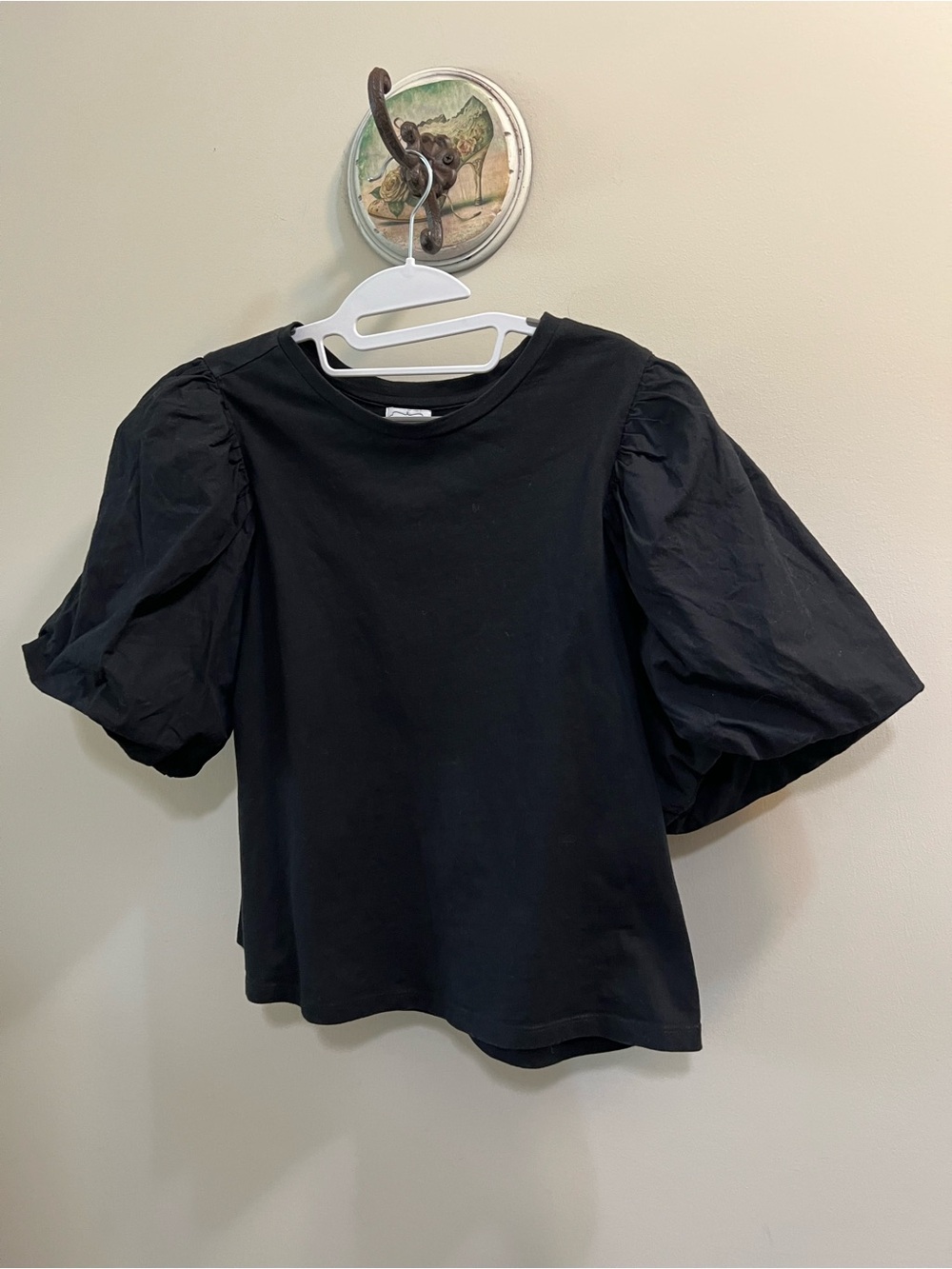 Mud Pie Black Aurora Balloon sleeve woman’s Size M I would suggest S